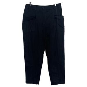 Elizabeth and James Womens Black Side Pocket Tapered Trouser Pants Size 12/31